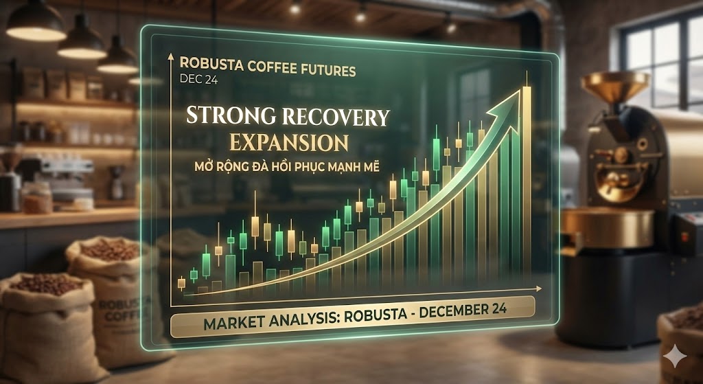 Phân tích Robusta 24/12: Thị trường đang tiếp tục mở rộng đà hồi phục mạnh mẽ